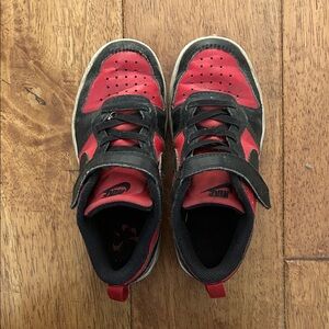Nike Kids Black and Red Sneakers